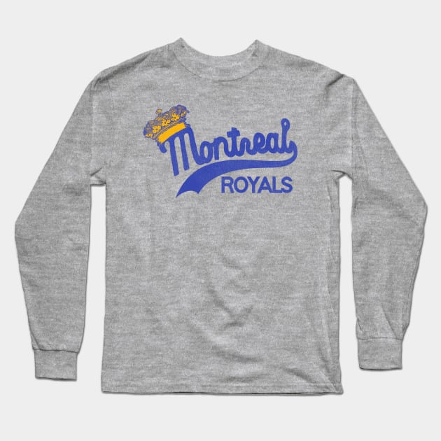 Defunct Montreal Royals Baseball Team Long Sleeve T-Shirt by Defunctland